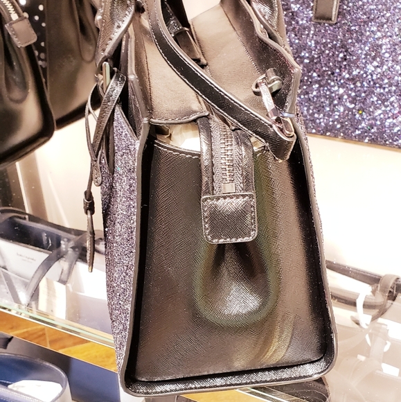 KATE SPADE MEDIUM CAMERON GLITTER SATCHEL - Picture 2 of 6